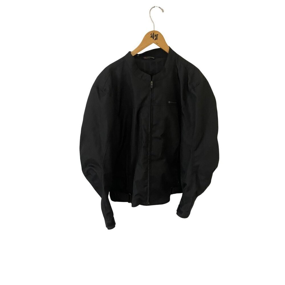 Field Sheer Men's Black Soft Shell Full Zip Motorcycle Jacket - Medium